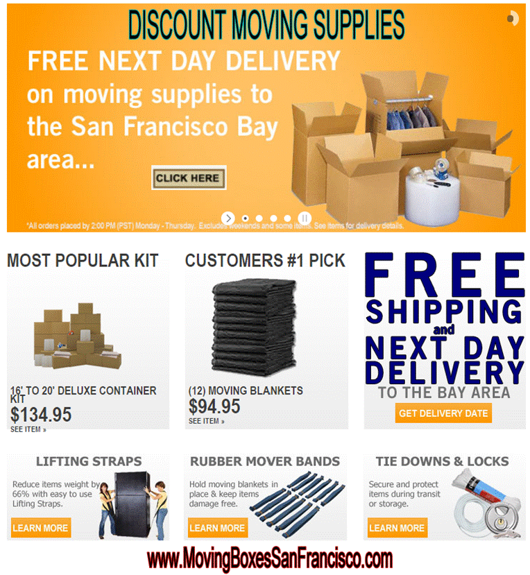 San Jose Boxes Moving Supplies FREE Delivery Discount Boxes Moving Supply